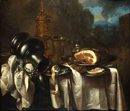 Willem Claesz. Heda Still life with ham oil painting picture